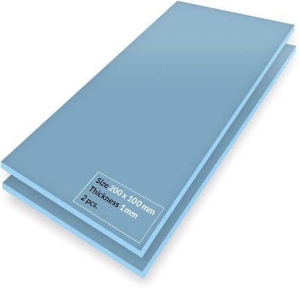 TP-3: Üstün Performanslı Termal Ped, 200 x 100 x 1,0 mm (Performans Kaybı Olmadan 2,0 mm'ye Kadar İstiflenebilir), 2 Adet - Yüksek Performans, Özellikle Yumuşak, İdeal Boşluk Doldurucu, Köprü