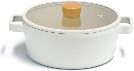 Fika Cam Kapaklı Alüminyum Döküm Tencere 22 Cm