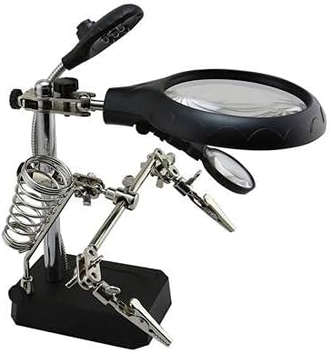 Led Işıklı Masaüstü Tamirci Büyüteç Seti - AL2481