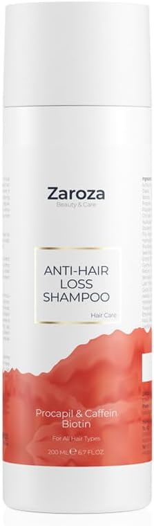 Saç Dökülmesine Karşı Şampuan, Erkekler ve Kadınlar için DHT Engelleyici Şampuan, Biotin, Kafein, Procapil ile Besleyici ve Saç Kalınlaştırıcı - Sülfatsız - İncelen Saçlar için Sağlıklı Büyüme