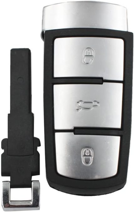 Volkswagen Passat B6 CC Magotan için Yeni Yedek 3 Düğmeli Uzaktan Anahtar Kabuğu Kılıfı Fob Akıllı Araç Anahtar Muhafazası VW için