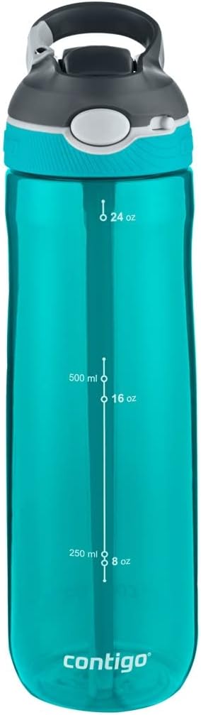 Üniseks Ashland Autospout pipetli büyük BPA içermeyen plastik su şişesi Turkuaz 720 ml