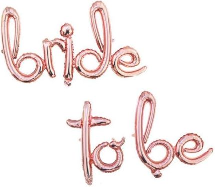 Gitti Rose Gold El Yazılı Bride To Be Folyo Balon