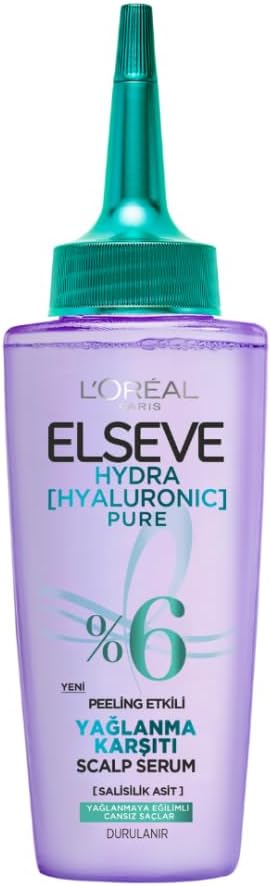 PARIS Elseve Hydra Hyaluronic Pure Salisilik Asit İçeren Yağlanma Karşıtı Peeling Etkili Saç Derisi Serumu 102 ml