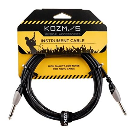 Siyah-Gri 3 metre Gitar Enstrüman Kablosu Kozmos