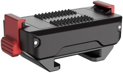 DJI Osmo Action 5 Pro/4/3 için Hızlı Bırakma Soğuk Ayakkabı Montaj Adaptörü - Kaymaz Silikon Ped ile Metal Güçlü Manyetik Hızlı Bırakma Kamera Dağı