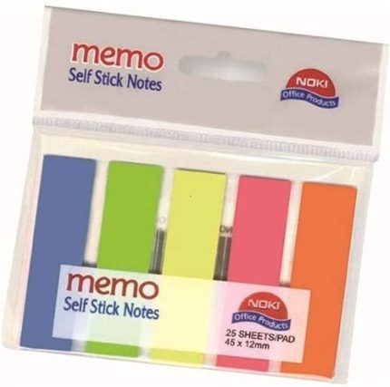 Memo Film İndex 5 Renk 12X45Mm 25 Yp. 12050 Yapışkan Notluk