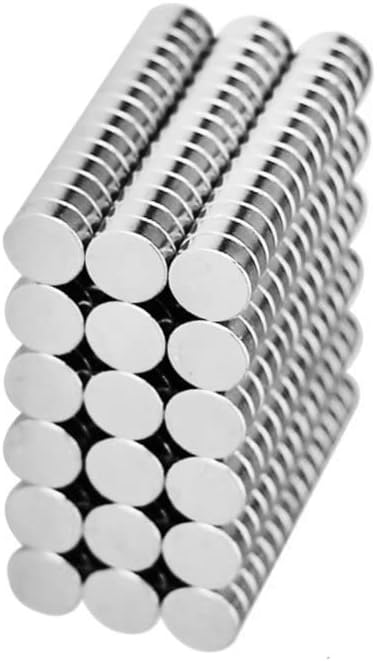 Adet 6x2 mm Yuvarlak Güçlü Neodyum Mıknatıs (Çap 6 mm Kalınlık 2 mm)