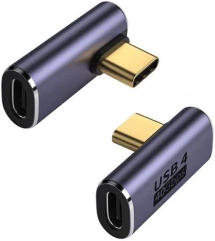 L Type-C Çevirici USB4 40 Gbps 90 Derece Dik Type-C Çevirici 1 Adet