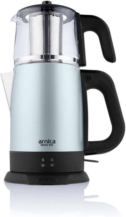 IH33203 Demli Stil Mint Yeşil Cam Çay Makinesi