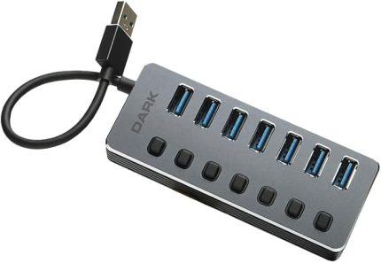 DK AC USB371 Connect Master 7 Port USB 3 Adaptörlü USB Hub