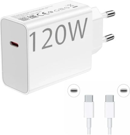 USB Type-C Hızlı Şarj Adaptörü, Qualcomm Turbo Şarj Desteği, 6A Kablo ile