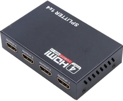 Plus PX-5004 1080P 2K 4K UHD 4 Port HDMI Splitter (Adaptörlü)