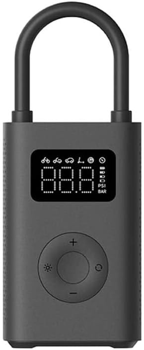 Mijia 2 Akülü Taşınabilir Hava Pompası, 150psi, Araba Bisikleti için, Lastik Sensörü Dahil, Amerikan/Fransız Tarzı Nozullar