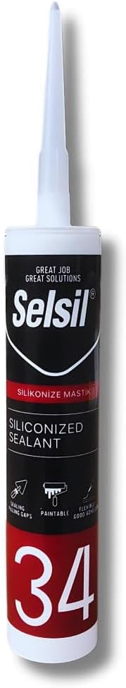 Silikonize Mastik Beyaz 450gr