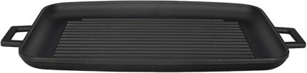 Döküm Grill Tepsi, Izgara yüzeyli, Metal Kulplu, 31x42cm