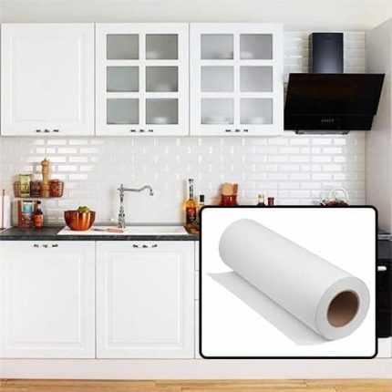 Parlak Beyaz Mobilya ve Dolap Kaplama Folyosu 100 CM 100 cm x 2 Metre