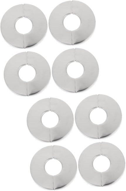 8 delikli boru kapağı musluk kapakları paslanmaz boru kapağı Boru Dekorasyon Kapakları sıhhi tesisat kapak plakaları su borusu için rozet kapağı borular için kapak