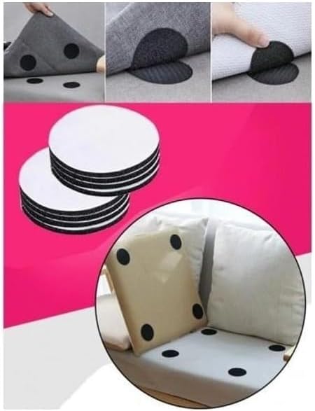 Örtü Kaydırmaz Kilim Koltuk Sabitleyici Cırt Yıkanabilir Kendinden Yapışkanlı Ped Halı Kaydırmaz 10'lu PAKET - Görsel 4