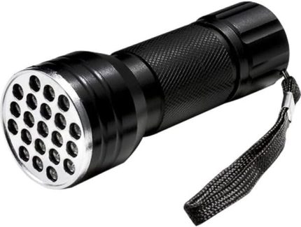 Fener 21 LED Para Kontrol Ultraviyole Fener (Mor Işık)