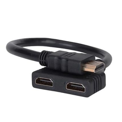2in1 HDMI Kablo Çoklayıcı (HDTV Splitter) TV, PC, PS Uyumlu Kolay Taşınır Ve Sakalnır Ergonomik Tasarımlı ENF-4029 Giriş Çoklayıcı Siyah
