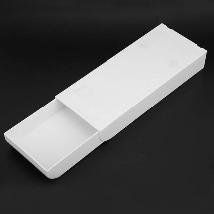 Masa Saklama Kutusu Yapıştır Masa Organizatörü, Kırtasiye ve Ofis Malzemeleri için Beyaz ABS Plastik Saklama Kutusu
