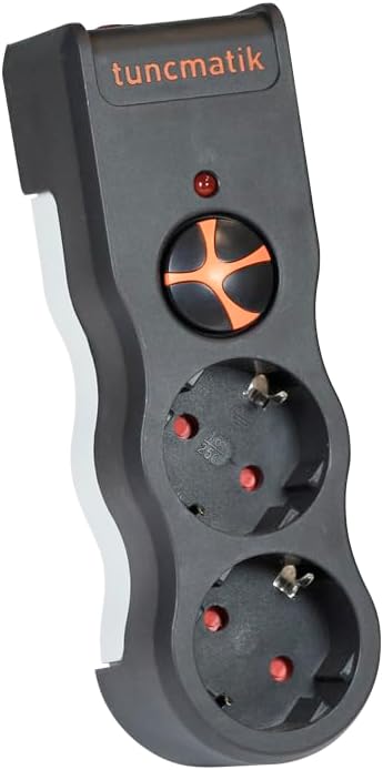 Tsk19022 Akım Koruyucu Prizler, Siyah, 2'Li 1050 Joule