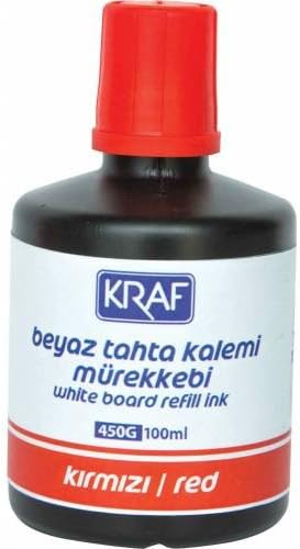 BEYAZ TAHTA KALEMİ MÜREKKEBİ KIRMIZI 100 ML 450G Ücretsiz Kargo