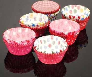 Home 100 Adet Desenli Cupcake Kalıbı,Renkli Browni Ve Muffin Kabı,Kağıdı