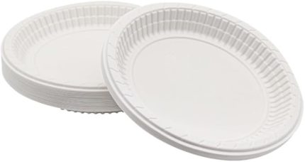 Tabak 100'lü 17 Cm Beyaz Plastik Tabak