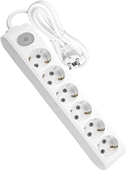 Multi-Let Altılı Priz Anahtarlı Topraklı Kablolu Çocuk Korumalı 3Mt