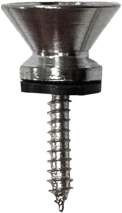 PM1 Silver Metal Kaliteli Gitar Askı Pimi Omuz Askısı Takmak İçin Vida Pim