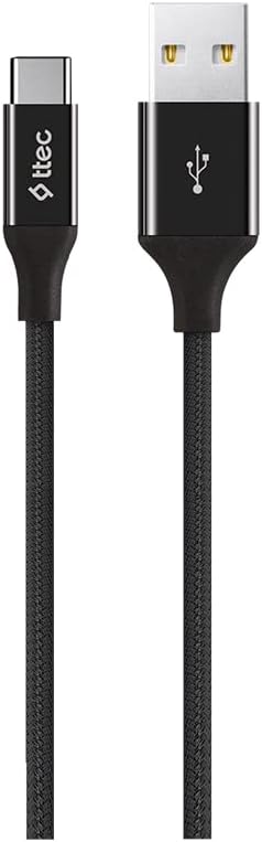 AlumiCable Type-C 120cm Şarj Kablosu - Siyah (2DK18S)