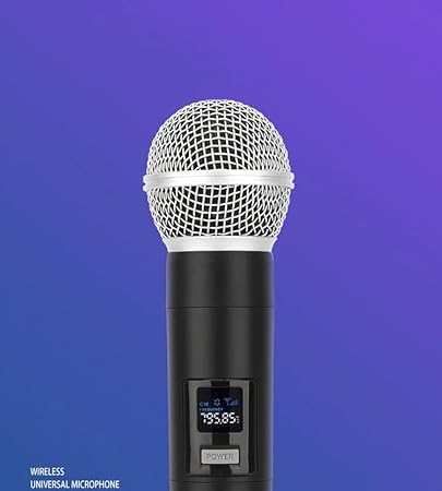 Kablosuz Karaoke Mikrofonu 6.35mm Amfi Hoparlör İçin 600 Hz ila 800 KHz Çok Amaçlı Tak ve Çalıştır Kablosuz Mikrofon Dış Mekan İçin WN05 (Tekli-WN05) - Görsel 3