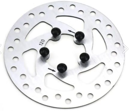 Fren Diski 120mm – 5 Delikli, Dayanıklı Metal, Xiaomi Pro, Pro2 ve Tüm 120mm Disk Kullanan Scooter Modellerine Uyumlu