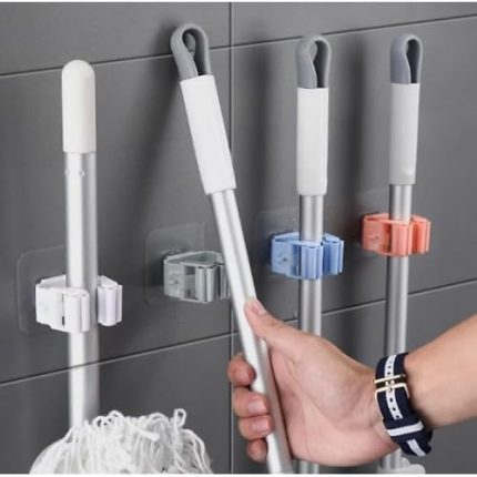 Pratik Mop, Paspas, Fırça Tutucu, Askı Aparatı 4 Adet