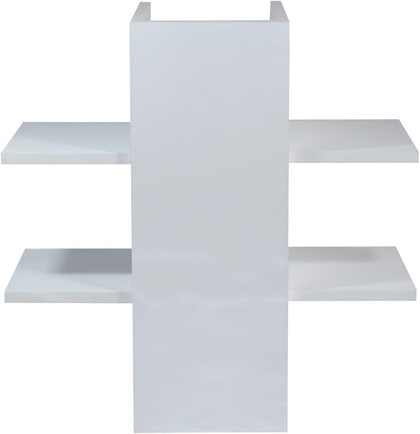 Lavabo Dolabı, Beyaz, 2 Raflı, Lavabo Altı Depolama Ünitesi, Modern Tasarım - Görsel 3