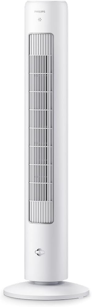 Kule Tipi Fan 5000 Serisi, 105 cm ince tasarım, Uzaktan kumanda, Zamanlayıcı, 3 Hız, 3 Mod, 40W, Güçlü Ama Sessiz Hava Akışı, Aromaterapi İçin Uygun, Beyaz, CX5535/00
