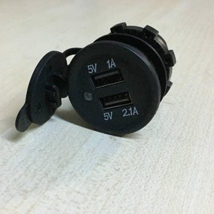 şarj soket 5V 2.1A Vidalı Tip Usb Adaptör Araç Usb Şarj Çıkış çakmak 2 li usb şarz soketi