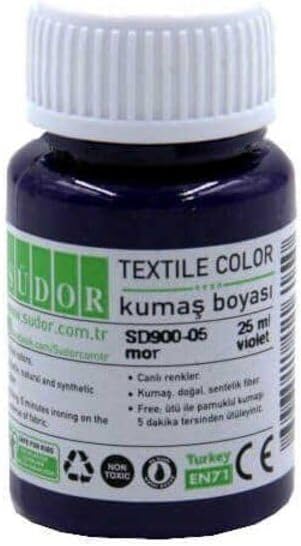 Kumaş Boyası Tek Renk Mor Çok Renkli