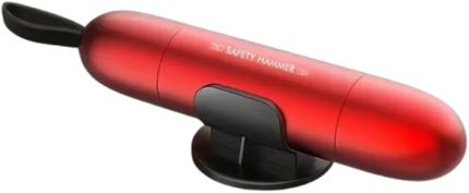 Araç Emniyet Kemer Kesici Ve Araç Cam Kırıcı Araç Emniyet Çekici Araç Acil Durum Kiti Sharp Tool Safety Hammer Kırmızı