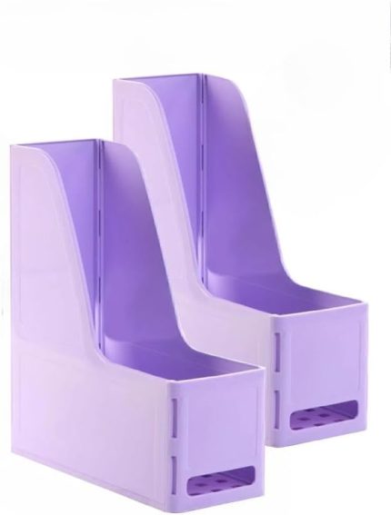 Magazinlik Demonte Plastik 2 Adet Plastik Kutu Klasörü Magazinlik A4 Dosya ve Masa Düzenleyici Sınıf Ev Ofis