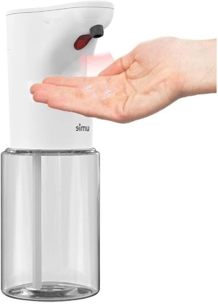 Sabunluk Otomatik Sensörlü Kremlik Şampuanlık Pilli Hareket Sensörlü Fotoselli Otomatik 300ml Beyaz Sl-u02