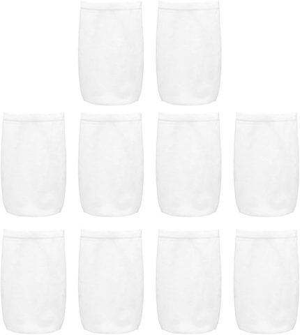 10 adet havuz süzgeci çorabı, filtre çorabı, ince filtreleme için, filtre aksesuarı, tekrar kullanılabilir