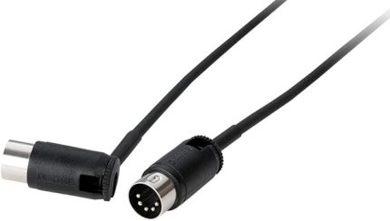 BMIDI-PB2 – 60 cm uzunluk – çok yönlü konnektörlere sahip alan tasarruflu midi kablo, pedallar ve tüm Midi uygulamaları için mükemmel