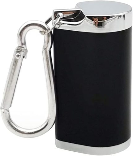 Taşınabilir Küllük, Anahtarlıklı Taşınabilir Küllük Taşınabilir Mini Sigara Küllüğü Dış Mekan Kullanımı İçin Kapaklı Taşınabilir Küllük Cep, Siyah