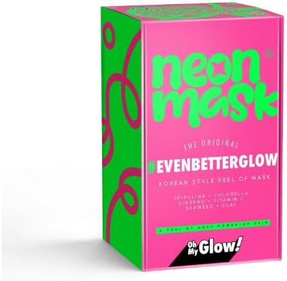 Neon Mask Işıltı Veren Korean Style Yaşlanma Karşıtı, Gözenek Sıkılaştırıcı Soyulabilir Yüz Maskesi