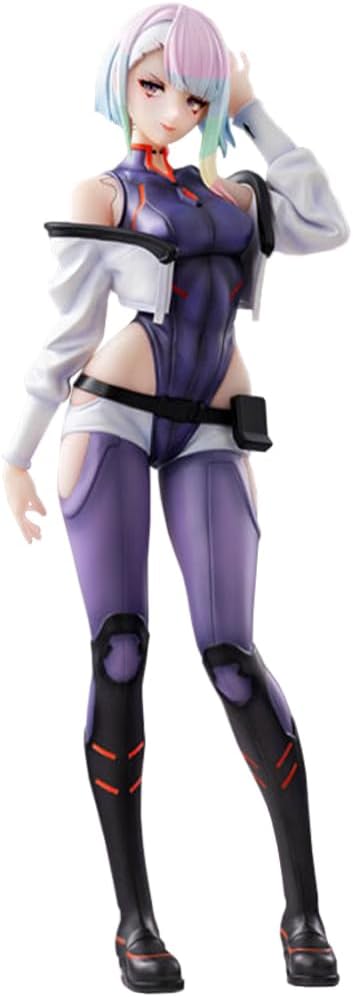 David Martinez Figür Lucy Heykeli Rebecca Aksiyon, 1/7 Ölçekli Anime Figürü Lucyna Kushinada Modeli Koleksiyon Masaüstü Ekran Dekorasyon Hayranları için Hediyeler