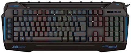 KB-R63 STAGE Siyah 4 Makro Fonksiyon Sese Duyarlı Işıklı Rainbow Q USB +Ses Mik Çıkışlı Oyuncu Klavyesi