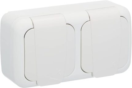 Palmiye Beyaz Top Priz Çabuk Bağlantı Komb Y